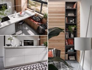 Parallel witte keuken – Häcker keuken AV 2030 GL OneLine hoogglans wit