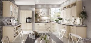 Keuken ontwerpen op maat - Nobilia houten landelijke keuken 985, 905 massief magnolia gelakt