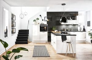 Moderne landelijke witte keuken - Häcker Granada Weiss