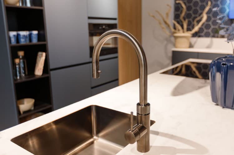 Quooker Flex Round RVS in KeukenCoach keuken London