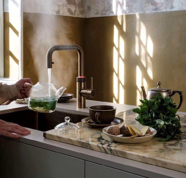 Quooker Flex Messing Patina - Kokend-waterkraan model Quooker Flex Square