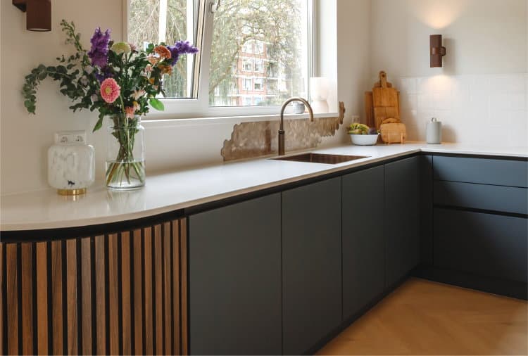 Quooker Fusion Round Messing Patina - KeukenCoach binnenkijker bij keuken klant, Sliedrecht