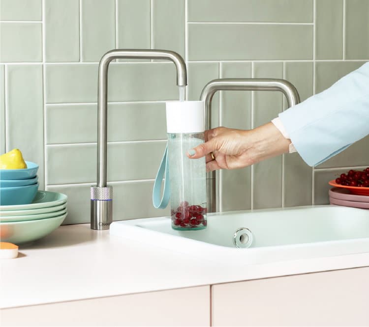 Quooker Nordic Twintaps RVS Square (haaks)