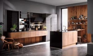 Design greeploze keuken, Häcker houten keuken AV 6084 GL AV 7070