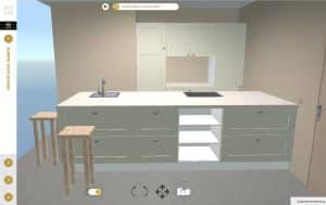 3D Keuken ontwerp van landelijke keuken, KeukenCoach keukenplanner