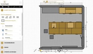 2D Keuken ontwerp, KeukenCoach keukenplanner