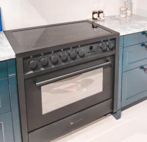 Lancellotti fornuis inductie zwart Adagio 90, 90cm, 1 oven, 5 kookzones (3 inductie zones en 2 flex inductie zones