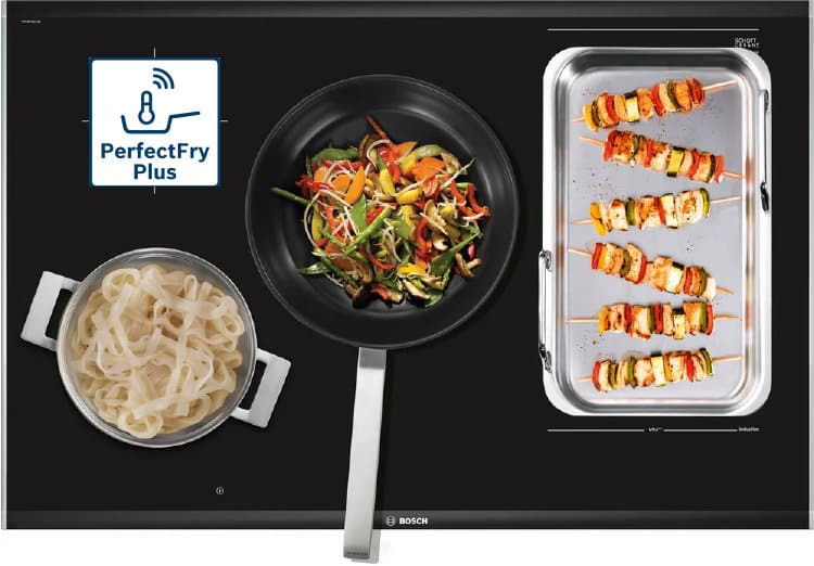 Bosch inductiekookplaat met PerfectFry Plus & Smart Hood Automatic