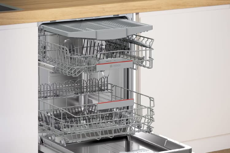 Bosch vaatwasser volledig geïntegreerd met besteklade - bestekkorf