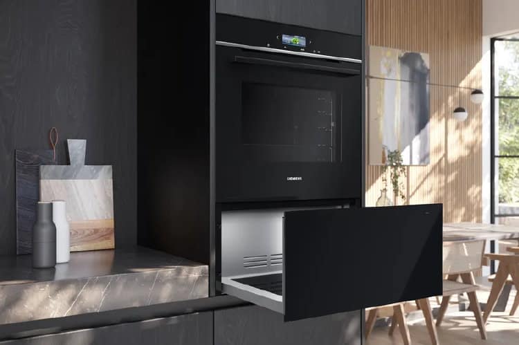 Meal preppen en gerechten warm houden in de Siemens warmhoudlade zwart greeploos