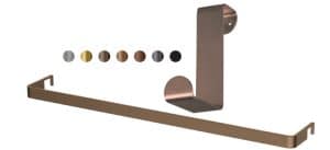 Lanesto theedoekhouders in RVS kleur Gold, Copper, Patinated Brass, Rosé Copper, Gun Metal en Sturdy Black - passend bij de spoelbak en kraan