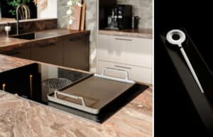 BORA X Pure kookplaat met afzuiging en teppan plaat + BORA Stick draadloze voedselthermometer